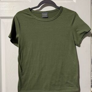 Olivia Rae Military Green Crew Tee